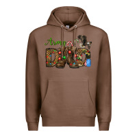 Chestnut Christmas Army Dad Premium Hoodie - NancyCooperArtShop