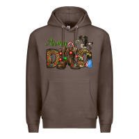 Coffee Christmas Army Dad Premium Hoodie - NancyCooperArtShop
