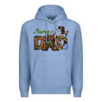 Colony Blue Christmas Army Dad Premium Hoodie - NancyCooperArtShop