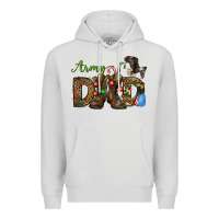 Dove Grey Christmas Army Dad Premium Hoodie - NancyCooperArtShop