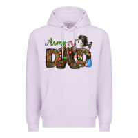 Lilac Christmas Army Dad Premium Hoodie - NancyCooperArtShop