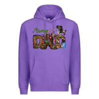 Purple Christmas Army Dad Premium Hoodie - NancyCooperArtShop