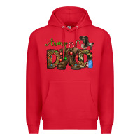 Red Christmas Army Dad Premium Hoodie - NancyCooperArtShop
