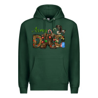 Sports Green Christmas Army Dad Premium Hoodie - NancyCooperArtShop
