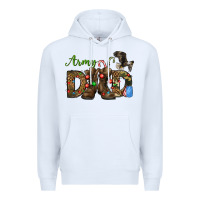 White Christmas Army Dad Premium Hoodie - NancyCooperArtShop