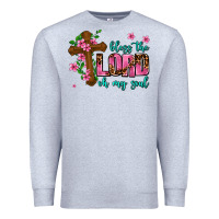 Heather Grey bless the lord oh my soul Premium Sweatshirt - AdoDesignShop