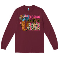 Burgundy Closing deals in high heels black fashion girl Long Sleeve Tee - RanaPortraitStore