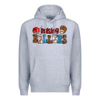 Heather Grey raising ballers Premium Hoodie - AdoDesignShop