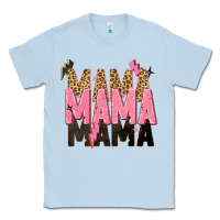 Dusty Blue mama mama mama lightning bold Classic Tee - Zillion Design Studio