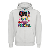 Dove Grey hello preschool kid Zipper Hoodie - texasbilliewilder