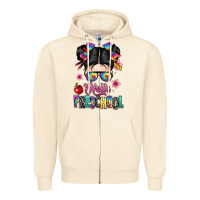 Sandshell hello preschool kid Zipper Hoodie - texasbilliewilder