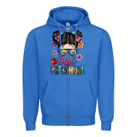 True Royal hello preschool kid Zipper Hoodie - texasbilliewilder