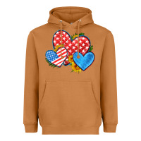 Meerkat usa flag hearts with sunflower Heavyweight Hoodie - HRA Design Shop