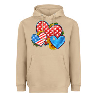 Mushroom usa flag hearts with sunflower Heavyweight Hoodie - HRA Design Shop