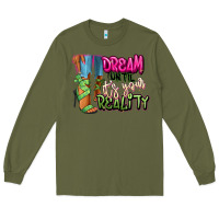 Army Green Dream until it's your reality heels black fashion Long Sleeve Tee - RanaPortraitStore