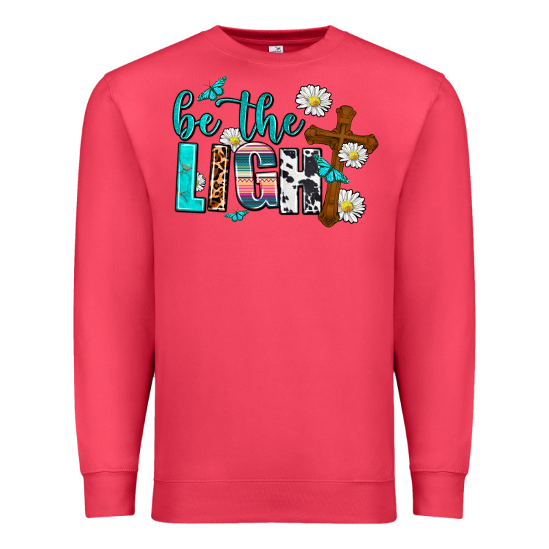 Be The Light Premium Sweatshirt by AdoDesignShop | Teevron