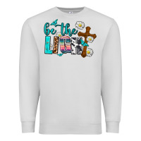 Dove Grey be the light Premium Sweatshirt - AdoDesignShop