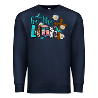 Navy be the light Premium Sweatshirt - AdoDesignShop