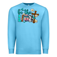 Ocean Blue be the light Premium Sweatshirt - AdoDesignShop