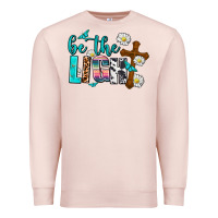 Pale Pink be the light Premium Sweatshirt - AdoDesignShop