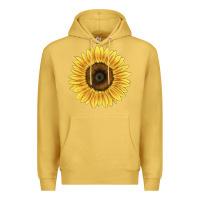 Antique Gold giganteus sunflower Premium Hoodie - LillyAllenDesigns