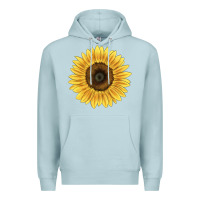 Blue Mist giganteus sunflower Premium Hoodie - LillyAllenDesigns