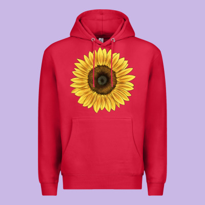 Giganteus Sunflower Premium Hoodie Designed By Lillyallendesigns