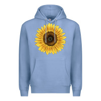 Colony Blue giganteus sunflower Premium Hoodie - LillyAllenDesigns