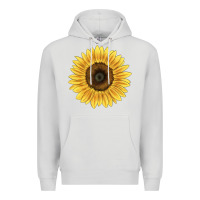 Dove Grey giganteus sunflower Premium Hoodie - LillyAllenDesigns