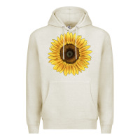 Oatmeal Heather giganteus sunflower Premium Hoodie - LillyAllenDesigns