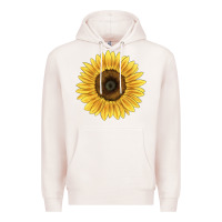 Pale Pink giganteus sunflower Premium Hoodie - LillyAllenDesigns