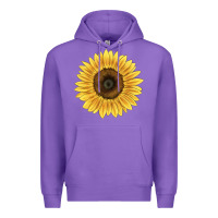 Purple giganteus sunflower Premium Hoodie - LillyAllenDesigns