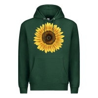 Sports Green giganteus sunflower Premium Hoodie - LillyAllenDesigns