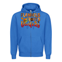 True Royal flannels boots and bonfires Zipper Hoodie - Zillion Design Studio
