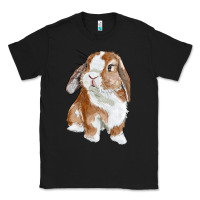 Black Cute Bunny Classic Tee - RanaPortraitStore