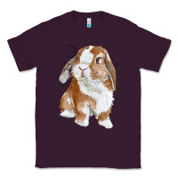 Plum Cute Bunny Classic Tee - RanaPortraitStore