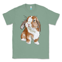 Sage Cute Bunny Classic Tee - RanaPortraitStore