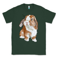 Sports Green Cute Bunny Classic Tee - RanaPortraitStore