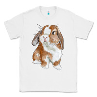 White Cute Bunny Classic Tee - RanaPortraitStore