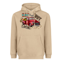 Eat Fresh Buy Local Heavyweight Hoodie | Teevron