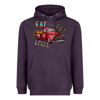 Plum eat fresh buy local Heavyweight Hoodie - CowhideDigitalArt
