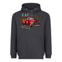 Smoke eat fresh buy local Heavyweight Hoodie - CowhideDigitalArt