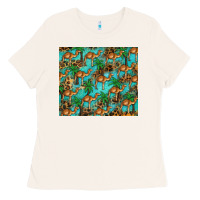 Bone camel leopard Ladies Tee - BarkalooDesign