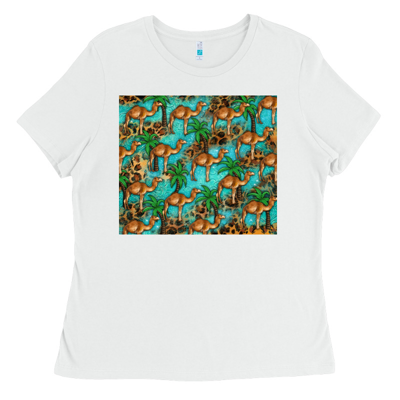 Camel Leopard Ladies Tee by BarkalooDesign | Teevron