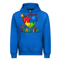 Cobalt different is beautiful autism Urban Hoodie - MaliasSmallBusiness