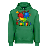 Emerald different is beautiful autism Urban Hoodie - MaliasSmallBusiness