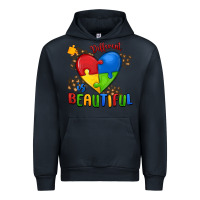 Navy different is beautiful autism Urban Hoodie - MaliasSmallBusiness