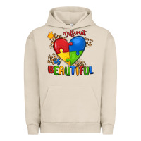 Pigment French Oak different is beautiful autism Urban Hoodie - MaliasSmallBusiness