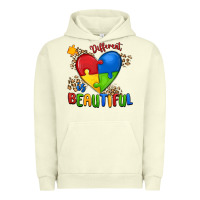 Pigment Pistachio different is beautiful autism Urban Hoodie - MaliasSmallBusiness