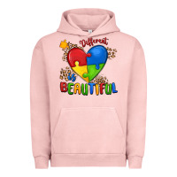 Pigment Salmon different is beautiful autism Urban Hoodie - MaliasSmallBusiness